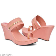 Fancy Wedding Embroidery Wedges Heel Sandal For Women & Girls
