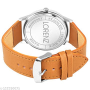 LORENZ Men's Tan Colour Watch and Wallet Gift Combo