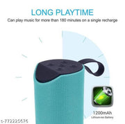 TG-113 High Bass 10W Bluetooth Speaker Thunder Sound Portable AUX , USB , SD Card,3hour battery backup, (Random Assorted), pack of 1