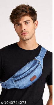 DENIM WAIST BAG | FANNY PACK | BELT BAG | BUM BAG | CROSSBODY SLING BAG | CHEST BAG | WAIST POUCH | TRAVEL BAG | CASUAL DENIM BAG | ZIPPER WAIST PACK | ADJUSTABLE STRAP | UNISEX BAG | DAILY USE | OUTDOOR BAG | LIGHTWEIGHT