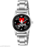 Carnival Couple Watches Men and Women Black Dial Watch  Her or His Set of 2 - Couple watch