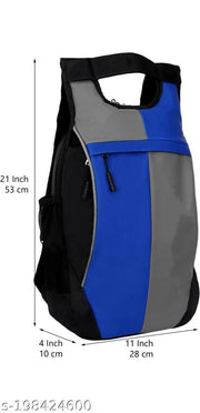 Medium 25 L Laptop Backpack Light Weight High Quality Backpack For School College And Office  (Blue, Grey)