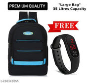 Large MYNAH 35 L school college bag backpack laptop bag for men & women casual waterproof bag with FREE WATCH