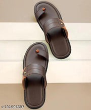 CALIBREL Men Brown Slippers | Slipper for men | Sandals for Men| Casual Sandals | Stylish, Comfortable & Durable | Men's Flip-Flops | Trendy men's footwear | Chappal for men | for Daily & Occasion