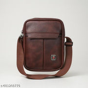 Men's Brown Sling Bag Stylish Crossbdy Travel Bag with Adjustable Strap ALLDAY Utility Bag