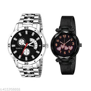 Stainless Steel Wrist Watch for Men and Women-Couple Watches