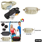 NA-Hidden Waist Bag | Secure Travel Money Belt | Undercover Hidden RFID Blocking Wallet | Anti Theft Passport Wallets for Men & Women | Waist Pouch Purse | Travel Accessories waterproof(Pack of 1)