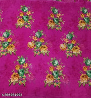 Combo Floral Sarees, Set of 2, Georgette Printed Sarees With Blouse Piece