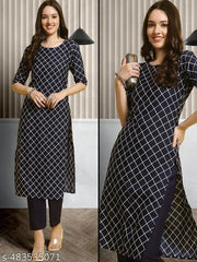 Crepe Printed Kurti For Women
