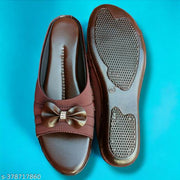 Flat Sandals Slipper for Women , Women's Fashion Sandal Faux Leather, Comfortable & Stylish Wedges Ideal for Casual & Formal Occasions, Comfortable Lycra Slippers For Women, Flats for Women Stylish Latest Girls Sandals