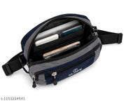 SLOPE Waist Bag for Men & Women | Stylish Unisex Fanny Pack, Belt Bag & Hip Bag | Compact Travel, Running, Gym & Daily Use Pouch | Adjustable Crossbody Sling Bag I Blue