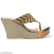 Albela Women's Trendy Partywear & Bridal Wedge Heel Sandal