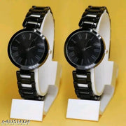 Fancy Designer Metal Belt Analog Watches combo with Cosmic Diamond Bracelet for Women