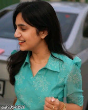 Printed Collar Kurti