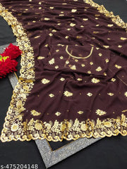 Women Embroidered Bollywod Saree