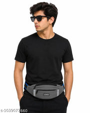 Unisex Waterproof Waist Bag | 3 Zipper Belt Bag | Adjustable Fanny Pack for Travel, Running, Gym, Cycling & Daily Use