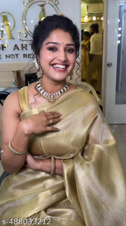 Banaras water jari kairy tissue silk saree