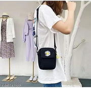 MessengerBag-Black Sling Bag (Black, 1.5 L)