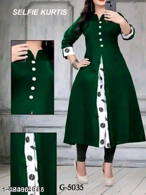 Selfi Cotton Branded Kurti