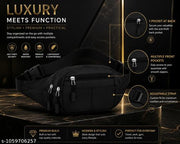 Unisex Waist Bag | Sling Bag | Crossbody Chest Bag | Fanny Pack | Water Resistant | Multiple Pockets | Adjustable Strap | Daily Use Bag Woman and men waist bag  And  Saidar