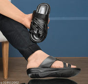 OMA mens casual stylish latest leather SLIPPER SANDAL for men
