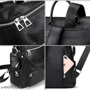 Jaisom Classic Vegan Leather Backpack For Women & Girls | Office Bag For Women | College Bag For Girls | Women Backpack