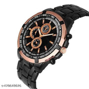 Stylish Men Analog Watch | Stainless Steel Strap | Party & Daily Wear