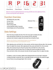 Combo-Oled Kidz Wrist Fashion Gear Digital Children Watch (Black Dial Multi Colored Strap)