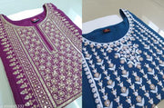 Women Ethnic Wear Rayon Embroidery Gala Kurti, Size -S, M, L, XL, XXL, 2XL, New Design & Fashionable Kurti, Pack of 2 (Combo of 2)