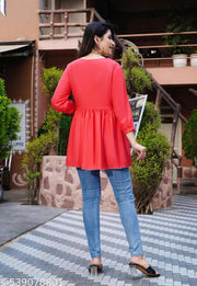 Short Kurti’s/LETEST TOP SHORT KURTI/short gown/tranding top/crop top/new style top/flower top/short kurta/short top/winert top/party top/wedding top/office top