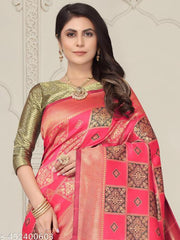 jacquard patola saree with brocade blouse