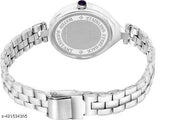 Silver Chain and Silver Dial DB Small Analog Women's & Girl's Watch