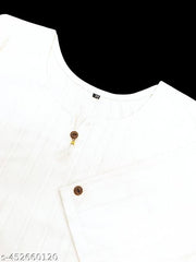 white plain khadi cotton kurti for women and girl