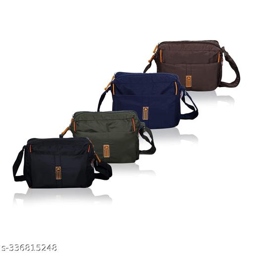 Men's Sling Bag Pack of 4 Stylish Cross Body Travel Office Business Messenger Bag for Men Women