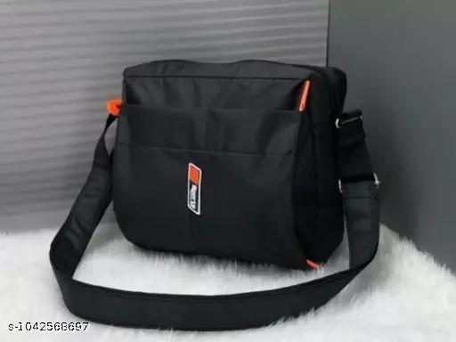 Unisex Waterproof Crossbody Sling Bag for Men & Women | Messenger Side Bag with Multi-Pockets & Adjustable Strap | Ideal for Travel, Office, College & Daily Outdoor Use (Navy Blue)  Grey, & Black