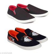 Pack of 2-2s combo shoes for men| black red-blue black- t blue combo shoes in color| comfortable and walking shoes for men