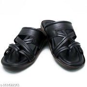 CALIBREL Men Black Slippers | Slipper for men | Sandals for Men| Casual Sandals | Stylish, Comfortable & Durable | Men's Flip-Flops | Trendy men's footwear | Chappal for men | for Daily & Occasion