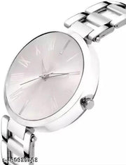 New Fancy Solid Dial Attractive Metal Chain Attractive Bracelet Analog Watch for Women