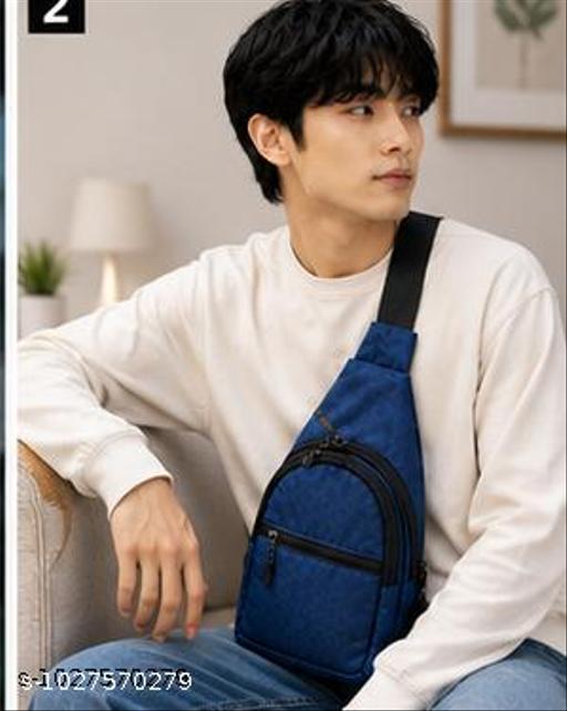 Premium Blue Crossbody Sling Bag for Men & Women