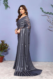 Festive Wear Satin Saree without Blouse Piece