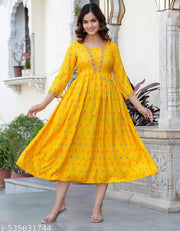 Anarkali Printed Kurti For Women