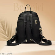 New Classic Nylon Elephant Print Multi Pocket Edition Backpack for Women/Girls- College Travel Casual Use