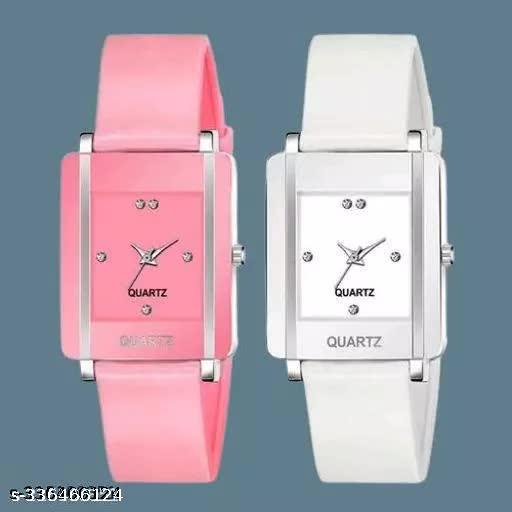 Women Analog Watches square Dial Watch combo