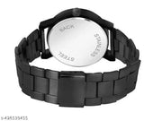 Analog wrist watch black dial watch for girls and women