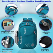 Stylish 35L Waterproof Laptop Backpack for Men & Women - Office, School, college, with free LED watch