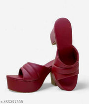 Monaqi Women cherry Wedges  Sandal