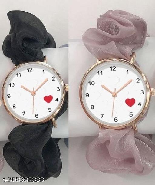Scrunchies analog watch Analog Watch - For Women Scrunchies Korean Style Watch