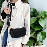 Fantastiqo Sparkling Rhinestone Crossbody Bag with Detachable Coin Purse - Trendy & Versatile!