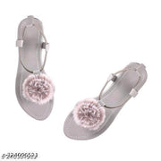GREY RABBIT SANDAL FLAT