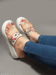 2025 New Lightweight Women's Wedges, Slippers/Flip-Flops Fashion Stylish Casual Comfortable Lightweight Synthetic Slip-on Sandals with Attractive look for Girls/Ladies.